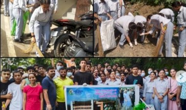 अरिहन्त इंटरनेशनल स्कु ल के छात्रों ने स्वच्छता अभियान चलाया......