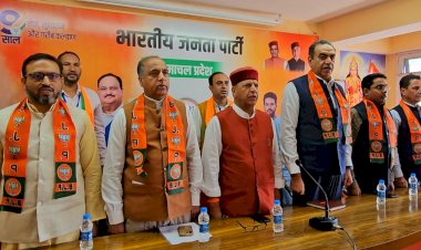 शंखनाद, भाजपा आईटी और सोशल मीडिया विभाग की कार्यशाला... भाजपा प्रदेश सह प्रभारी संजय टंडन, नेता प्रतिपक्ष जयराम ठाकुर, प्रदेश अध्यक्ष डॉ राजीव बिंदल का मार्गदर्शन.....