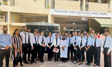 हिमालयन ग्रुप ऑफ कॉलेज ऑफ लॉ, के विद्यार्थियों ने पंजाब एवं हरियाणा उच्च न्यायालय का दौरा किया.......