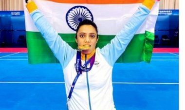 भारतीय महिला कबड्डी टीम  की कप्तान रितु नेगी का पांवटा पहुंचने पर भव्य स्वागत