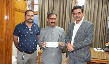 मुख्य संसदीय सचिव संजय अवस्थी ने आपदा राहत कोष में अंशदान किया