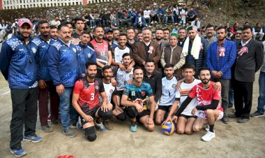 शिक्षा मंत्री ने पंदराणू में किया वाॅलीबाॅल प्रतियोगिता का शुभारंभ