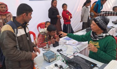 जनसुविधा के लिए रेणुका जी मेले में अस्थायी आधार शिविर स्थापित