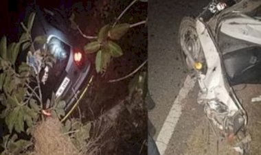 कार-स्कूटी भिडंत में दो युवकों की मौत.....