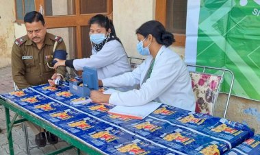 मुफ्त कैंप में 195  लोगों ने करवाई स्वास्थ्य जाँच