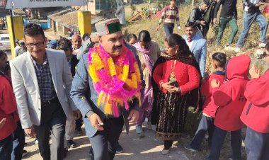 इंद्र दत्त लखनपाल ने पैरवीं स्कूल भवन का किया उदघाटन