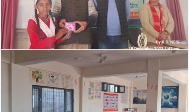 भाषण प्रतियोगिता  में प्रीति प्रथम