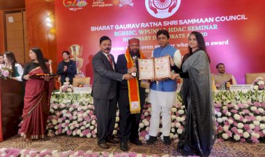 दानवीर डॉक्टर महिन्द्र शर्मा को भारत गौरव रत्न अवॉर्ड  से सम्मानित किया गया