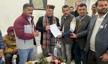 उपाध्यक्ष विधानसभा  से मिला स्कूल प्रवक्ता संघ जिला सिरमौर का  प्रतिनिमंडल