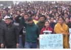 गेस्ट टीचर पॉलिसी के खिलाफ  विरोध जारी, नाहन में सैंकड़ों युवाओं ने निकाली रोष रैली,