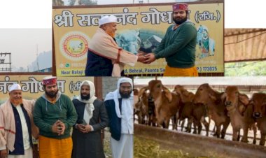 जीव जन्तु खुदा की प्यारी मख्लूक, उनकी सेवा खुदा की खुशी का ज़रिया । मौलाना कबीरुद्दीन फारान का सत्यानंद गौधाम में इज़हारे वाकिया