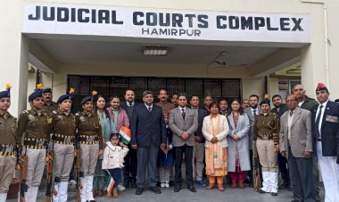 जिला न्यायिक परिसर में भी मनाया गया गणतंत्र दिवस