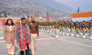 रिकांग पिओ के आई.टी.बी.पी मैदान में मनाया गया जिला स्तरीय गणतंत्र दिवस समारोह