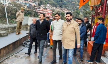 शिवरात्रि तक पूरा करें पंचवक्त्र फुट ब्रिज का काम - विक्रमादित्य सिंह