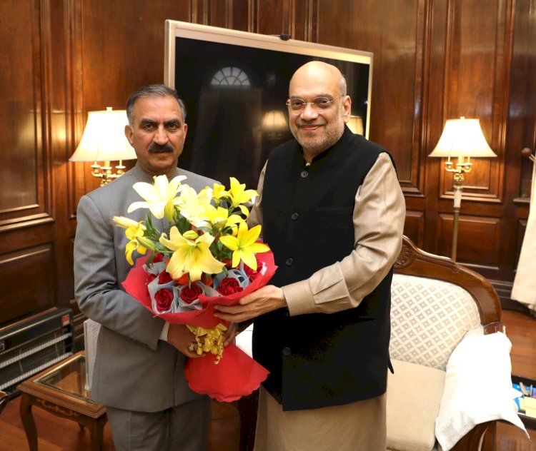 मुख्यमंत्री ने केन्द्रीय गृह मंत्री से भेंट की आपदा उपरान्त पुनर्निर्माण के लिए केन्द्र से शीघ्र सहायता राशि जारी करने का आग्रह