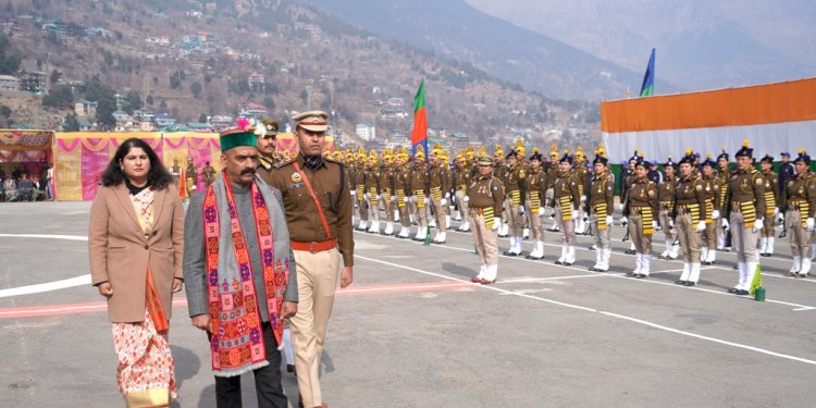 रिकांग पिओ के आई.टी.बी.पी मैदान में मनाया गया जिला स्तरीय गणतंत्र दिवस समारोह