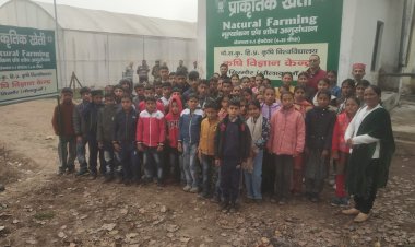 राजकीय माध्यमिक विद्यालय, धार के छात्रों ने किया कृषि विज्ञान केंद्र, सिरमौर धौलाकुआं का भ्रमण