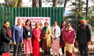 लेडी गवर्नर एवं अध्यक्षा, हि० प्र० राज्य रेडक्रॉस शिमला ने किया मानसिक स्वास्थ्य  और पुनर्वास अस्पताल शिमला का दौरा 
