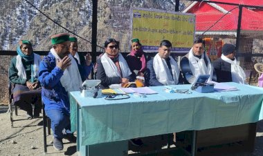 किन्नौर जिला की ग्राम पंचायत सुन्नम में आयोजित किया गया निःशुल्क आयुर्वेदिक चिकित्सा शिविर