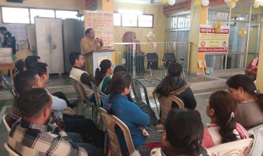 सामाजिक न्याय एवं अधिकारिता विभाग के सौजन्य से एवीएन स्कूल में लगा जागरूकता शिविर