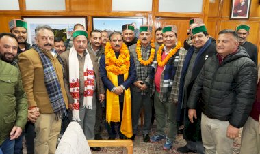 हिमाचल प्रदेश राज्य वित्त आयोग के अध्यक्ष ने की मुख्यमंत्री से भेंट