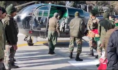 जिला प्रशासन द्वारा चिक्तिसा आपदा के दृष्टिगत घायल व्यक्ति को एयरलिफ्ट किया गया : उपायुक्त किन्नौर