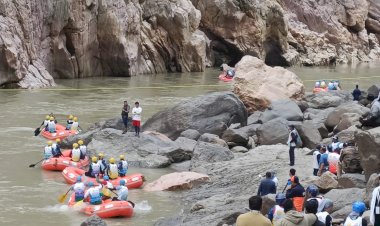 एशियन रिवर राफ्टिंग चैंपियनशिप के तीसरे दिन करवाई स्प्रिंट रन और डाउन रिवर रेस