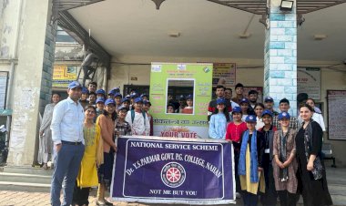 राष्ट्रीय सेवा योजना इकाई द्वारा "लोकतंत्र में मतदान की भूमिका" पर कार्यशाला का आयोजन