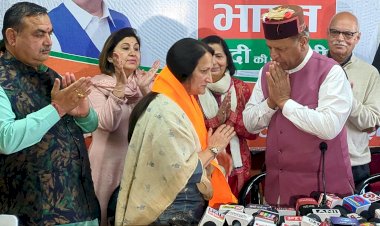 इंदू वर्मा ने दल बल के साथ ज्वाइन की भाजपा, बिंदल ने पहनाया पटका