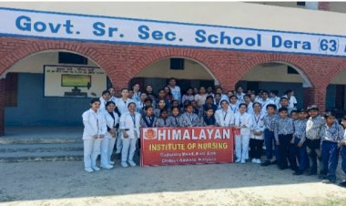 हिमालयन इन्स्टीटयूट के छात्रों ने उच्च माध्यमिक विद्यालय डेरा नारायणगढ में जागरूक किया