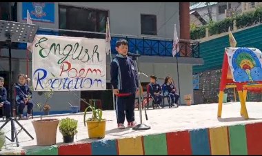 कुल्लू कॉन्वेंट स्कूल में English Poem Recitation प्रतियोगिता का आयोजन