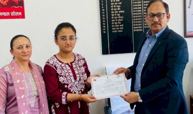 ‘ढाई आखर पत्र-लेख प्रतियोगिता’ में कुमारी अपूर्वा नेगी ने प्राप्त किया तृतीय स्थान