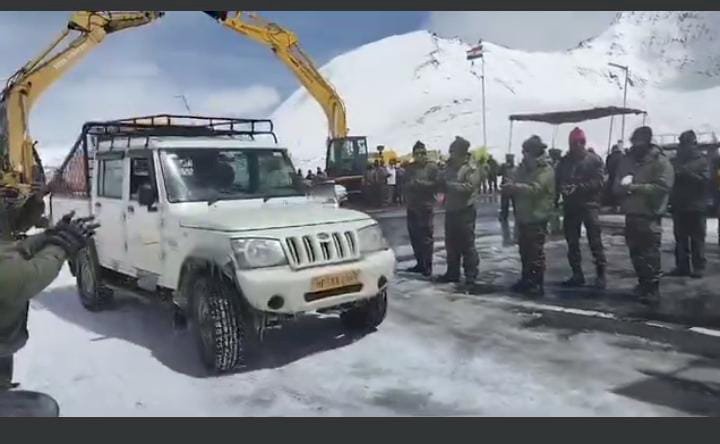 शिंकुला दर्रा हल्के वाहनों के लिए आधिकारिक तौर पर खुला, 10 अप्रैल से फोर बाई फोर हल्के वाहनों की रहेगी अनुमति