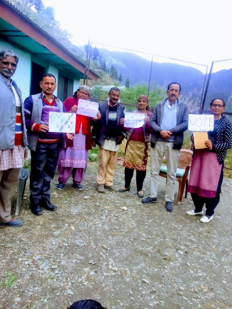 ठियोग एवं चौपाल विधानसभा क्षेत्र में मतदाता जागरूकता शिविरों का हुआ आयोजन