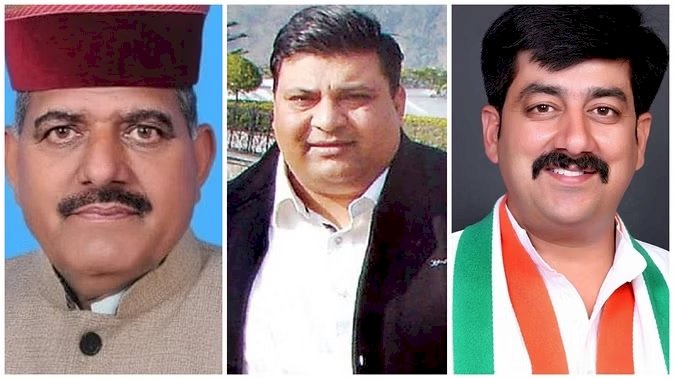 हिमाचल विधानसभा उपचुनाव: कांग्रेस ने घोषित किए तीन प्रत्याशी