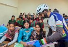 रिकांगपिओ महाविद्यालय में साइक्लिस्ट ने युवाओं को किया मतदान के प्रति जागरूक