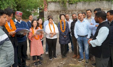 फसल विविधीकरण प्रोत्साहन परियोजना के कार्यों का किया निरीक्षण