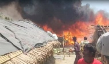 ऊना के लाल सिंगी इलाके में 50 झुग्गियां जलकर राख