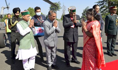 राष्ट्रपति को दी गई गरिमापूर्ण विदाई