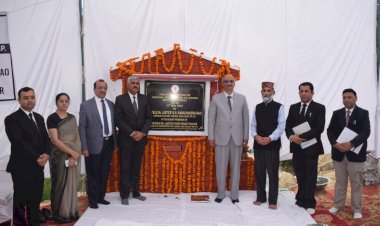 मुख्य न्यायाधीश ने देहरा में न्यायिक परिसर की रखी आधारशिला