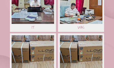 ददाहू महाविद्यालय में सुप्रयांक वालिया माईनस ने दो एयर कंडीशनर नि:शुल्क दिए