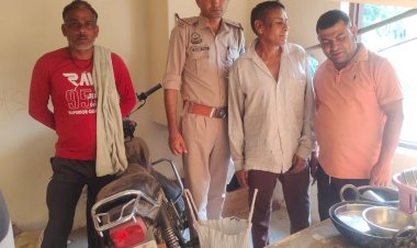 10 लीटर अवैध शराब पकड़ी, आरोपी हिरासत में