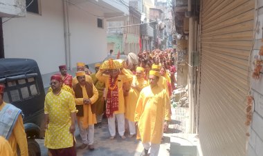 कलश यात्रा से आरम्भ हुआ श्रीमद्भागवत सप्ताह ज्ञान यज्ञ