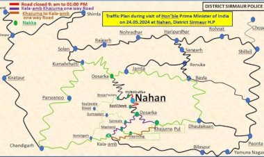 नाहन में पीएम मोदी की रैली, जानिए क्या होगा लोगो के लिए रूट प्लान