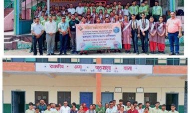 मांगल स्कूल के विद्यार्थियों ने नुक्कड़-नाटक के माध्यम से जगाई मतदान की अलख