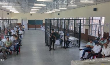 4 जून को होने वाली मतगणना के लिए मतदान कर्मियों को  करवाया गया पूर्व अभ्यास