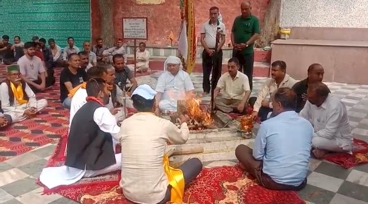 अक्षय तृतीया भगवान परशुराम जन्मोउत्सव पर तीर्थ श्री रेणुकाजी में पहुंची देव पालकियां