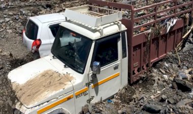 शिमला: मानसून की पहली बारिश ने मचाई तबाही,  मलबे की चपेट में आए वाहन