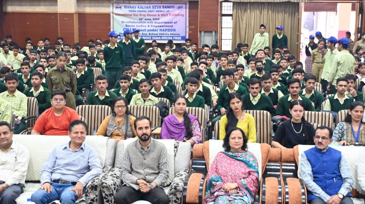 अंतर्राष्ट्रीय नशा निषेध दिवस पर छोटा शिमला स्कूल में आयोजित किया विशेष कार्यक्रम