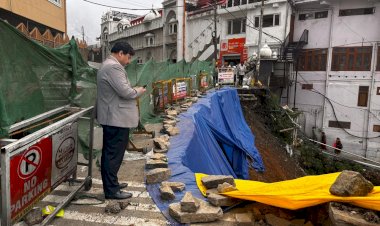 जिलाधीश ने गुरुद्वारे के समीप किए जा रहे सुरक्षा इंतजामों का किया निरीक्षण